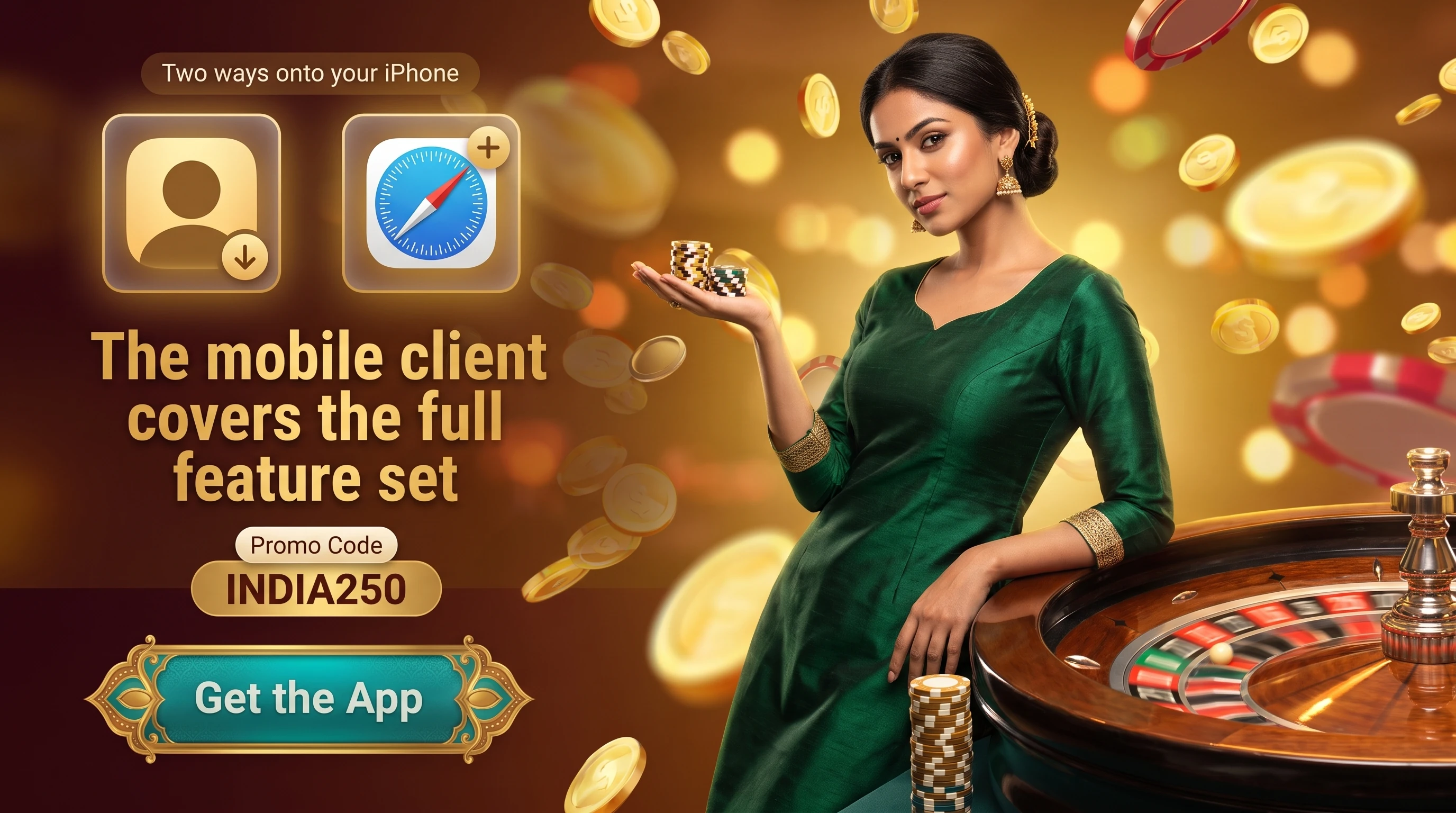 Mostbet app icon on an iPhone home screen in India
