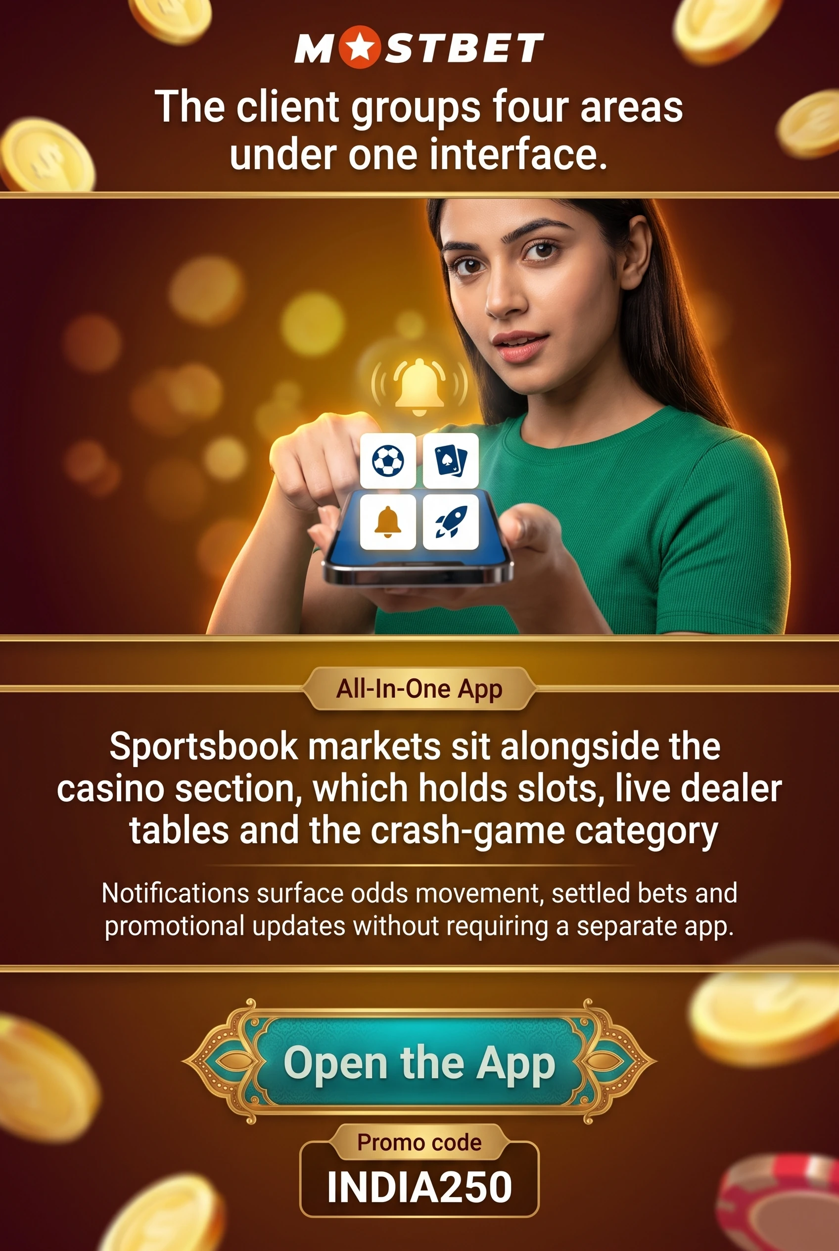 Product Areas Covered by Mostbet Mobile
