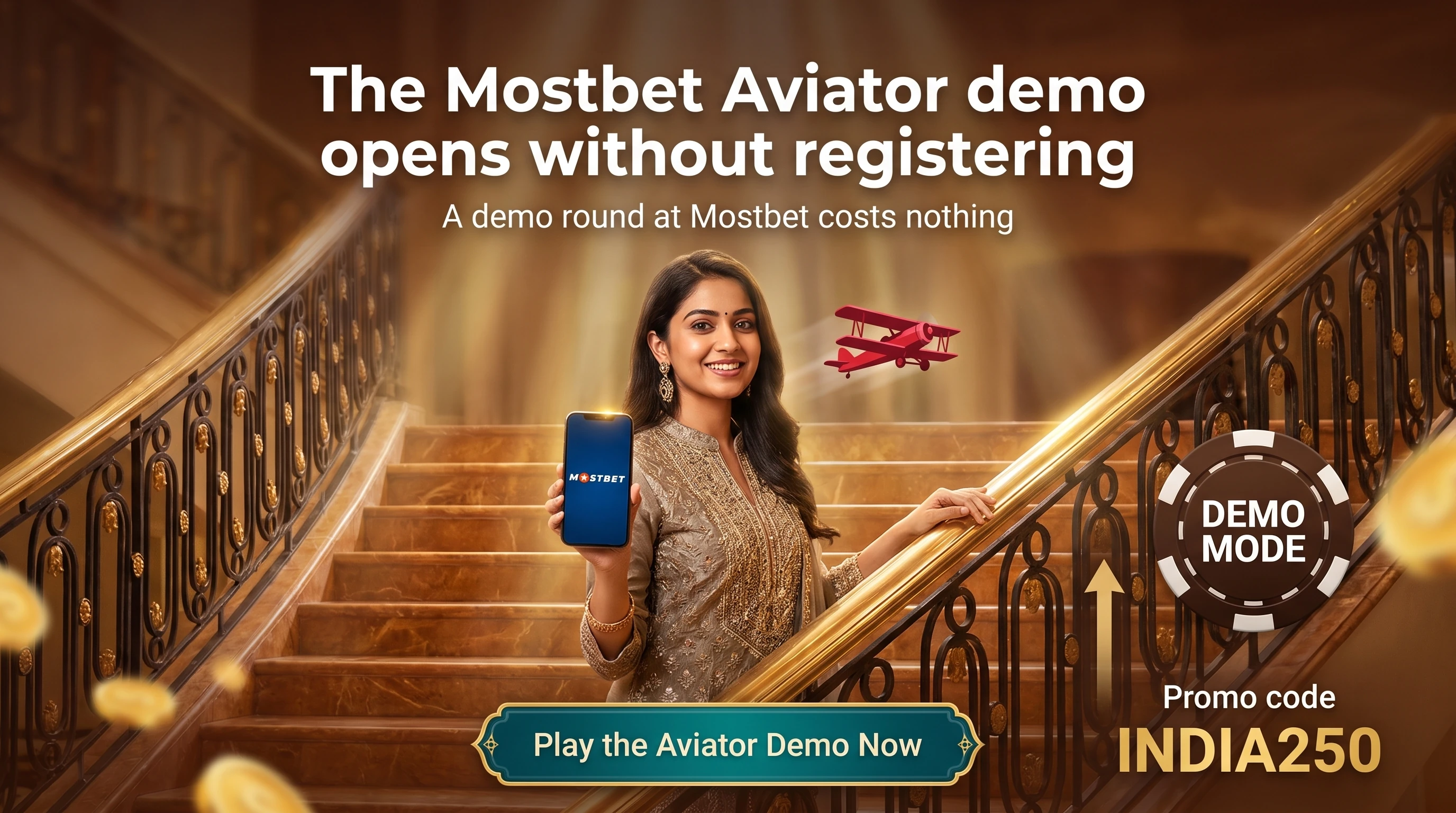 Practice rounds inside the Mostbet Aviator demo
