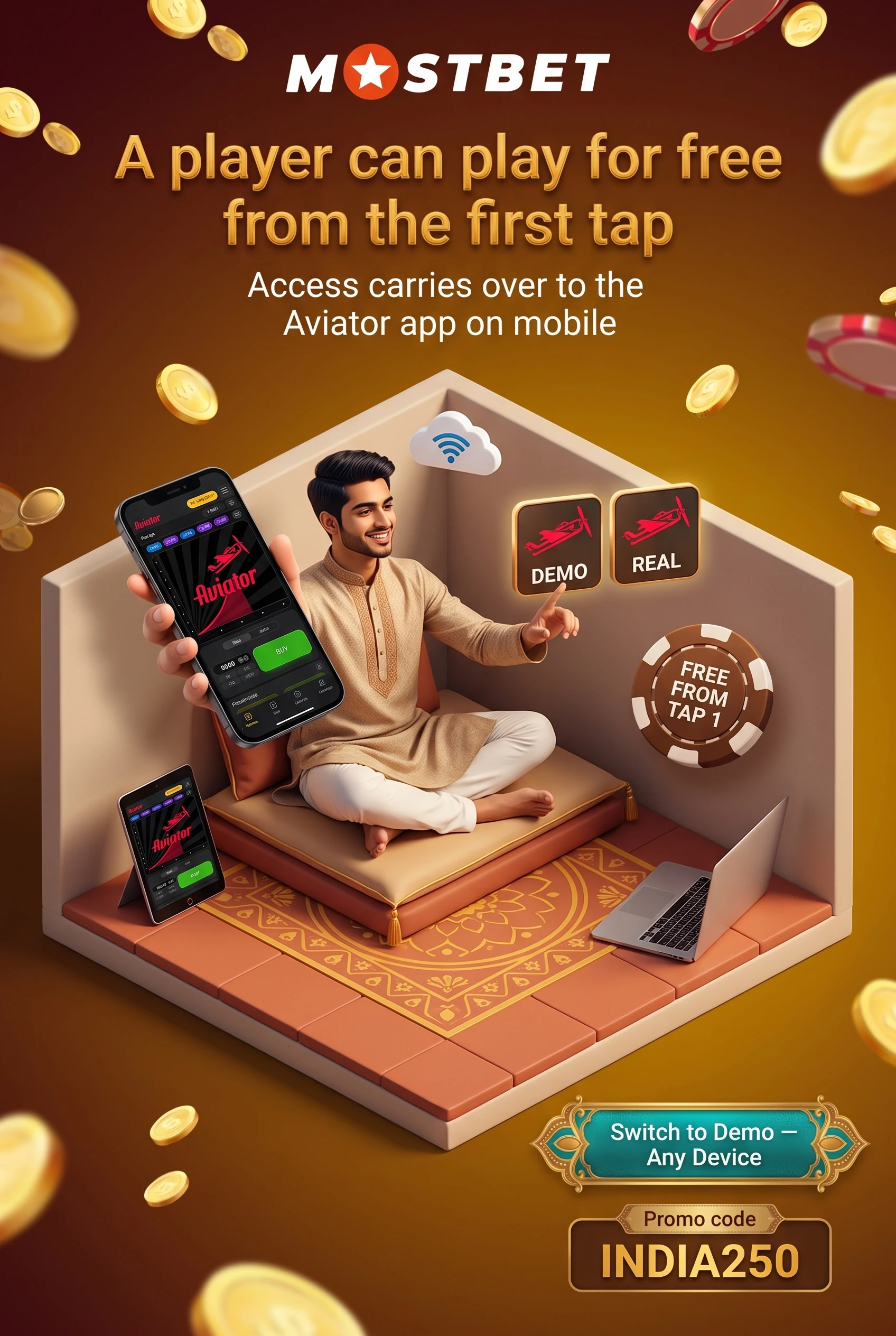 Demo mode access on phone and laptop