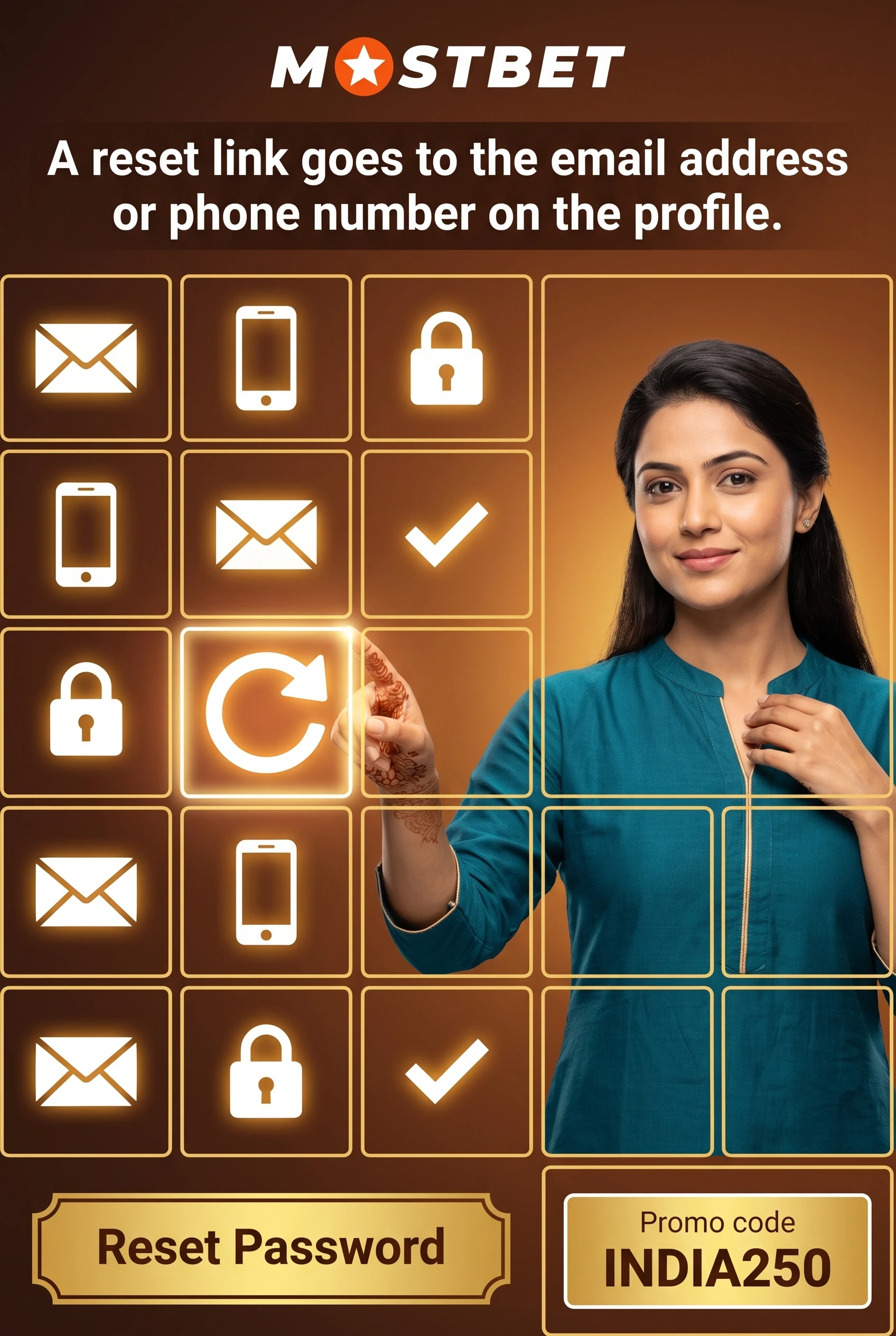 Password recovery routes for Mostbet login