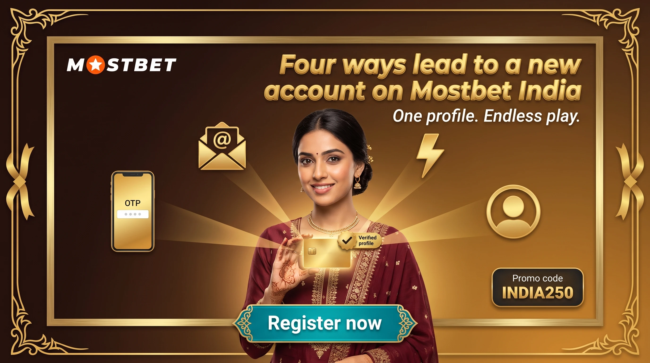 Four routes to register a Mostbet account in India